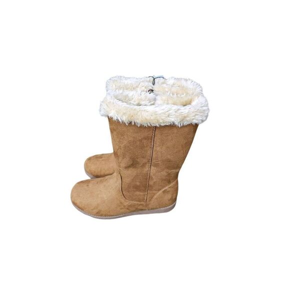 Faux Leather Brown Boot Cat and Jack Girls Size 5 NEW with Tags - Picture 2 of 5